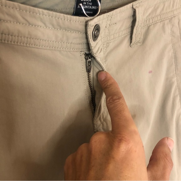 KUHL Spire Tan Roll Up Convertible Pants - wear as Capris or Long Pants Sz: 4 - Picture 9 of 15